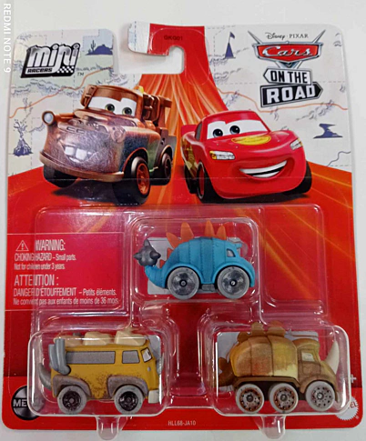 Cars mini racer 3 pack, autíčko mini, disney, pixar DISNEY PIXAR CARS MINI RACERS CLANKYLOSAURUS WESTFALANAPUS Cars mini racer 3 pack, autíčko mini, disney, pixar DISNEY PIXAR CARS MINI RACERS CLANKYLOSAURUS WESTFALANAPUS