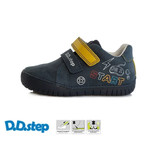dd step Detské kožené poltopánky DPB122A-S050-335