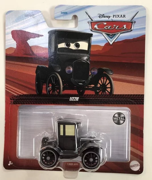 Disney Cars FJH99-JA10 LIZZIE , autíčko Cars 3 DXV29 Disney Cars FJH99-JA10 LIZZIE , autíčko Cars 3 DXV29