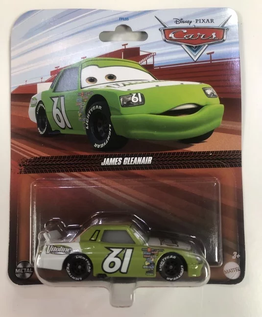 Disney Cars HWT67-JA10 JAMES CLEANAIR autíčko, pixar Cars 3 DXV29 FFL05