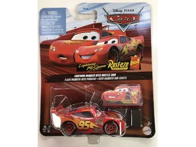 Disney Pixar Cars 3 DXV29 LIGHTINING McQUEEN WITH RUSTEZE SIGN