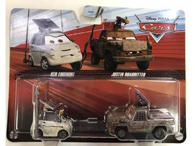 Disney Pixar Cars 3 DXV99 KEN ENGINOKI + JUSTIN ROADRITTER