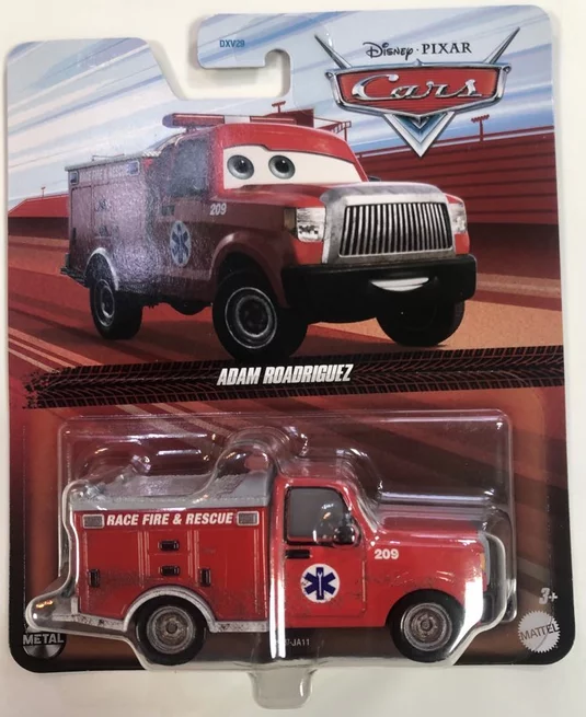 Disney Pixar Cars 3 HKY37-JA11 ADAM ROADRIGUEZ DXV 29
