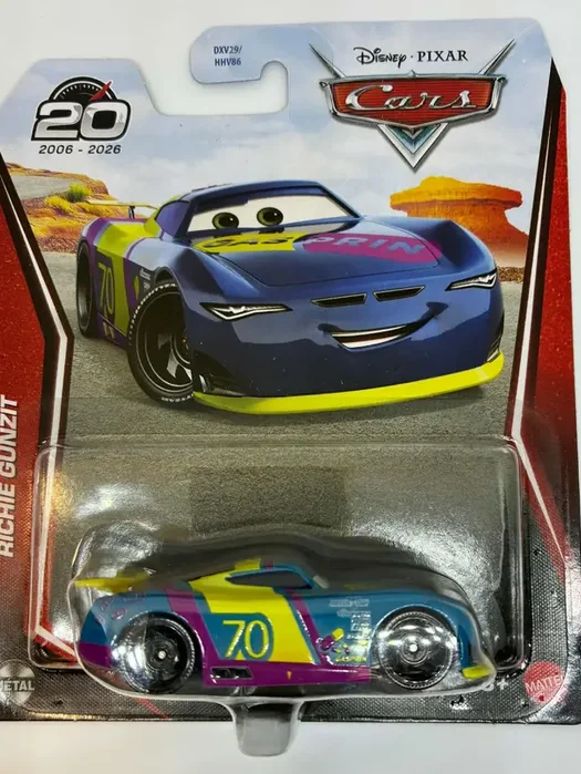 Disney Pixar Cars 3 RICHIE GUNZIT 20Y AUTá autíčka Disney Pixar Cars 3 RICHIE GUNZIT 20Y AUTá autíčka