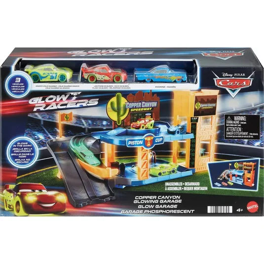 Disney / Pixar Cars Glow Racers Copper Canyon Playset hpx75-9633 Disney / Pixar Cars Glow Racers Copper Canyon Playset hpx75-9633