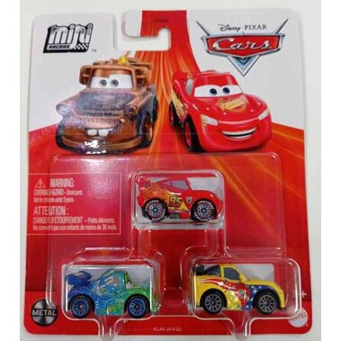 Disney Pixar Cars Mini Racer 3 Pack GKG01