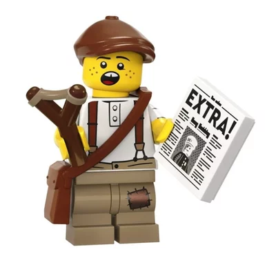 LEGO 71037 Newspaper Kid 12 LEGO 71037 Newspaper Kid 12