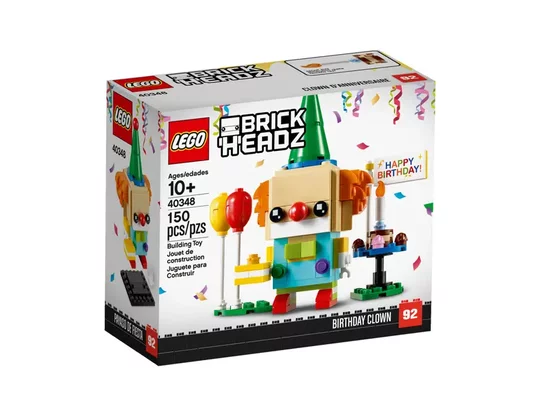 LEGO BRICKHEADZ 40348 Narodeninový klaun clown