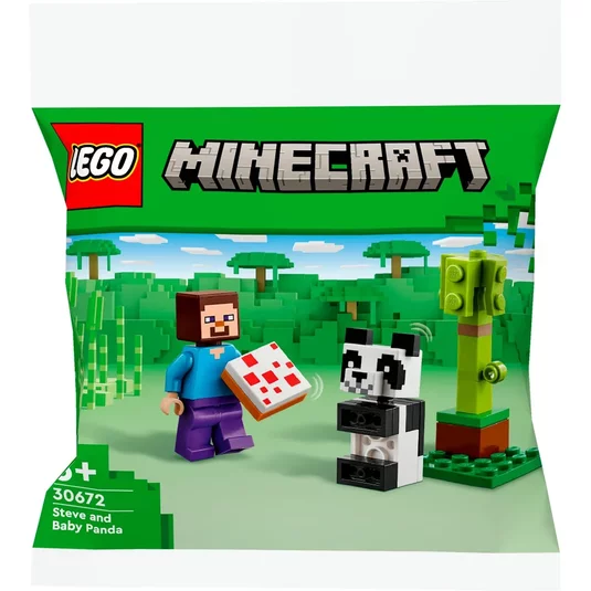 lego minecraft 30672 Steve and Baby Panda
